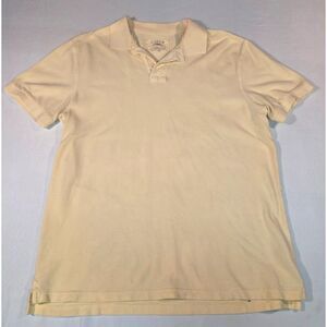 J.Crew Vintage Polo Shirt Yellow Cotton Classic Fit Men’s Large